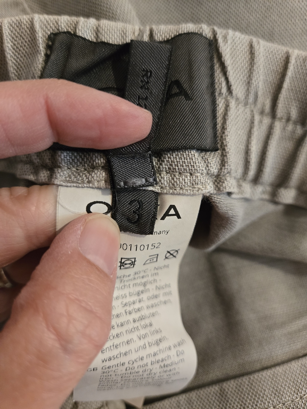 OSKA Wide-leg Barrel Leg Lyocell/ Linen Trousers - Grey & Soft! - Picture 5 of 7